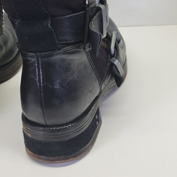 Cat Caterpillar Black P308999 Kearny Leather Ankle Boots Size 7 USA - Picture 10 of 11